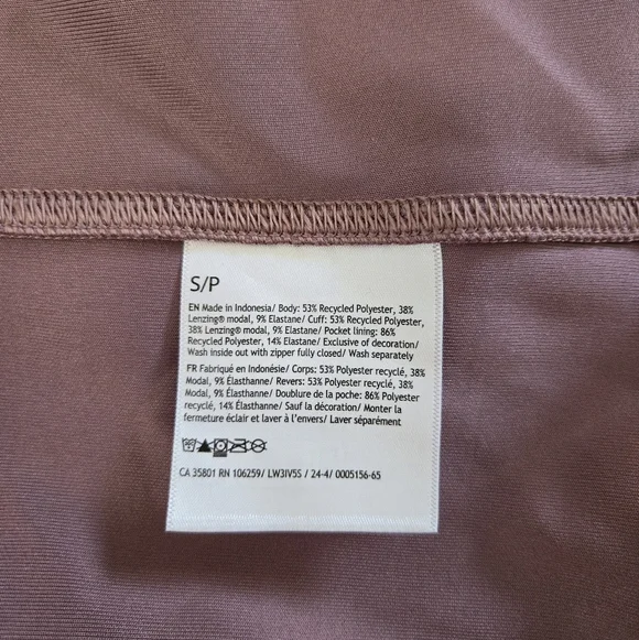 Lululemon Softstreme Cinch-Waist Full-Zip Jacket in size Small, Twilight Rose - Picture 5 of 5